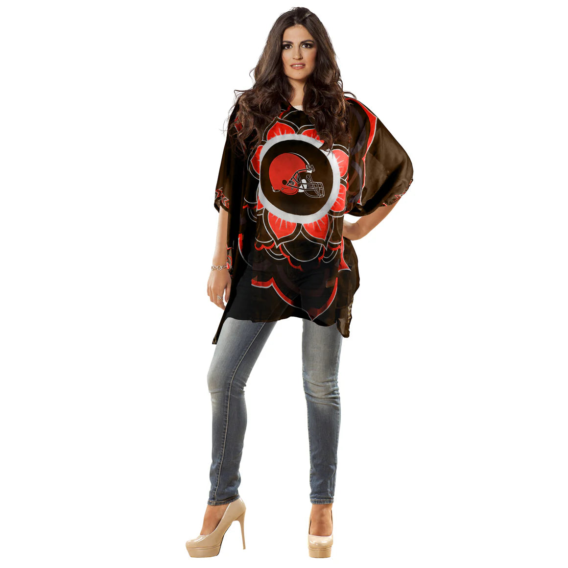 Cleveland Browns Caftan Flower