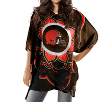 Cleveland Browns Caftan Flower