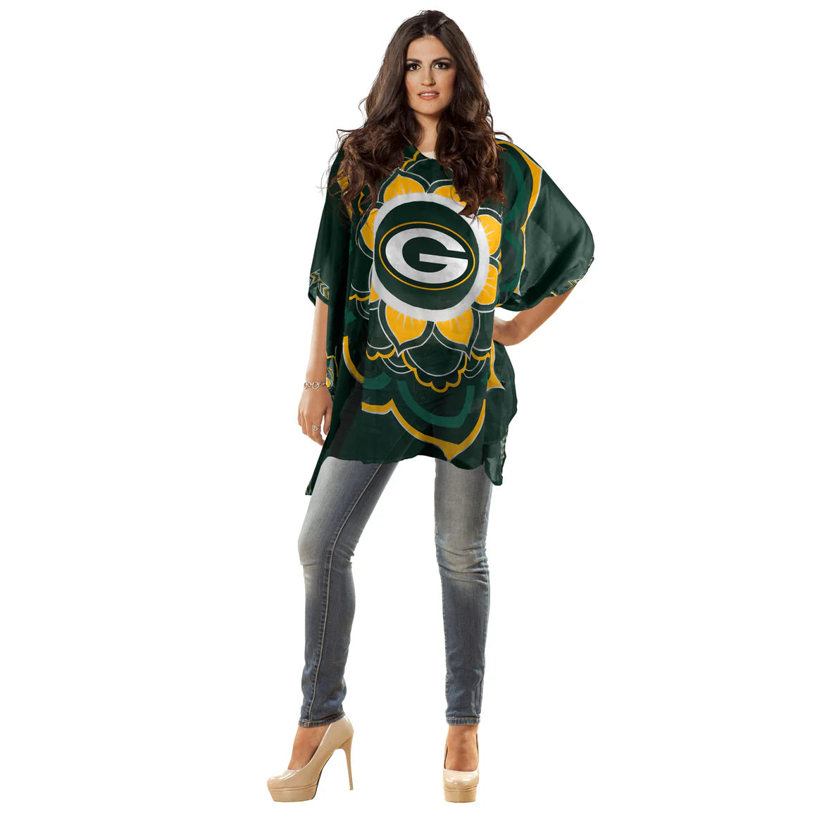 Green Bay Packers Caftan Flower