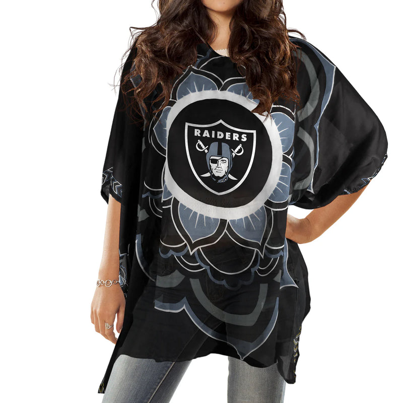 Las Vegas Raiders Caftan Flower