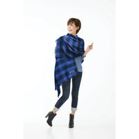 Buffalo Bills Plaid Blanket Scarf