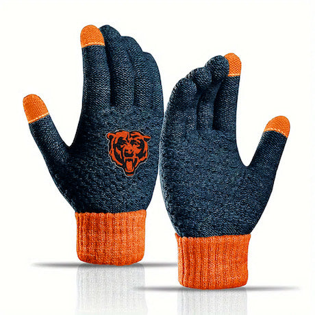 Chicago Bears Waffle Knit Gloves