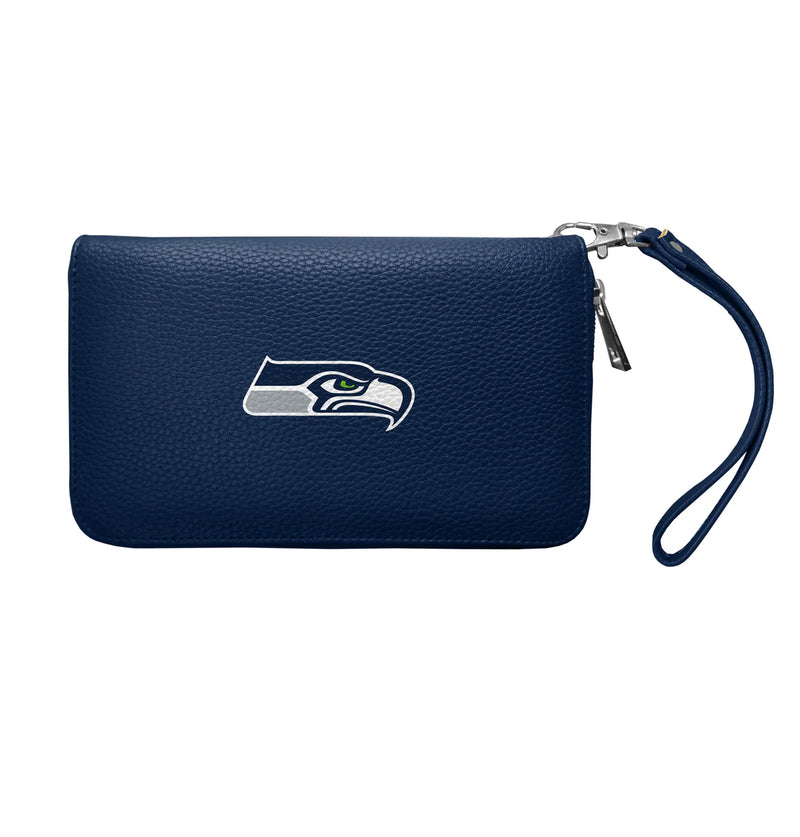 Seattle Seahawks Zip Organizer Wallet Pebble