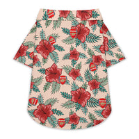 Arsenal FC 25/26 Team-Inspired Pet Hawaiian Shirt - for SMALL PETS