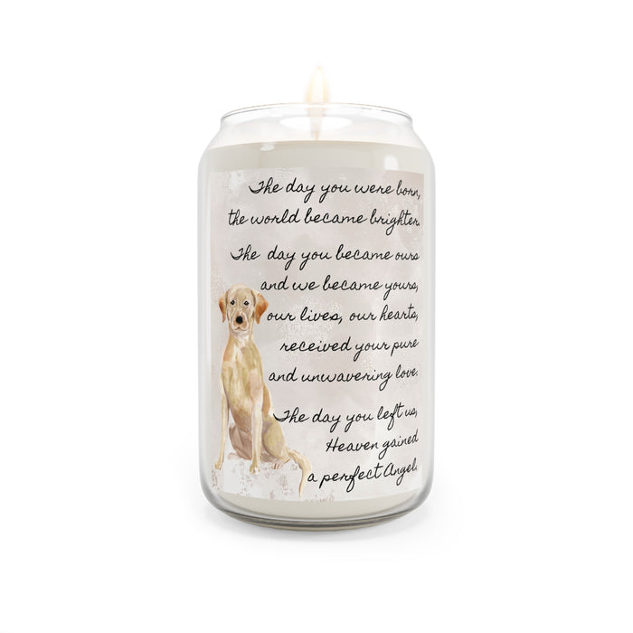The Day Yellow Labrador Retriever Pet Memorial Scented Candle, 13.75oz