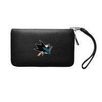 San Jose Sharks Zip Organizer Wallet Pebble