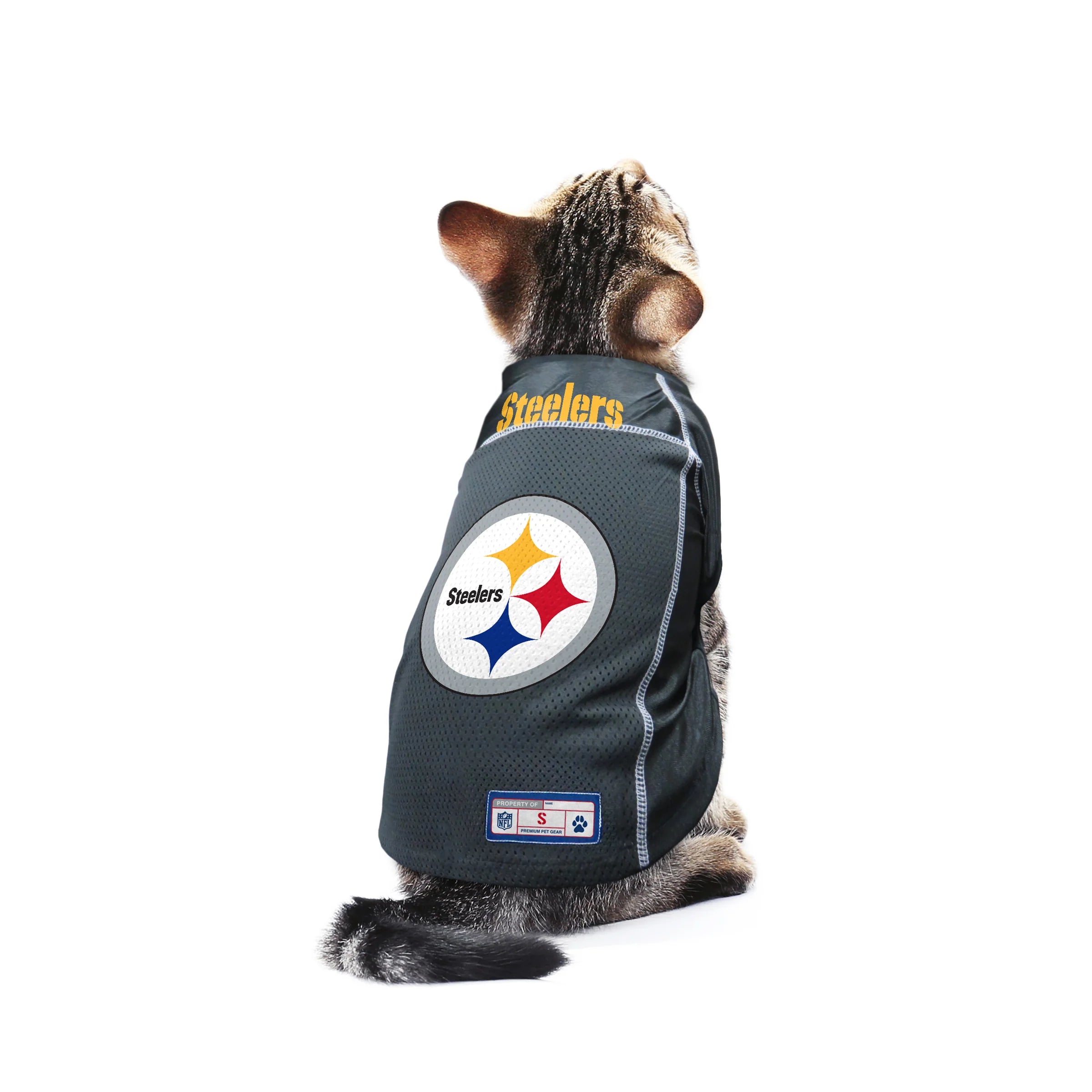 Pets First Pittsburgh Steelers Football Dog Toy, Medium