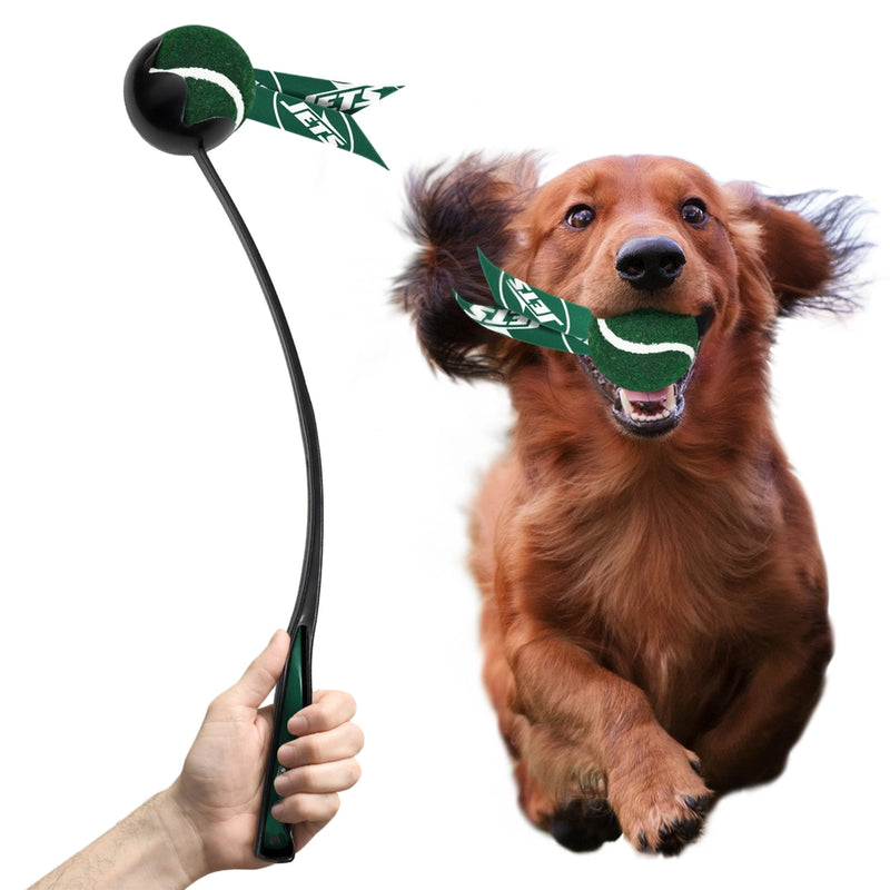 New York Jets Pet Ball Launcher Toy