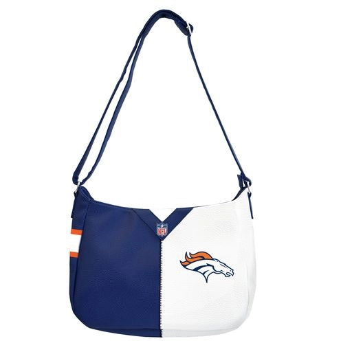 Denver Broncos Pebble Split Hobo Handbag