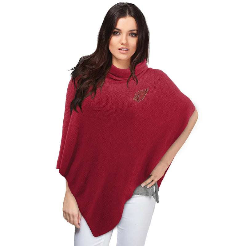 AZ Cardinals Crystal Knit Poncho