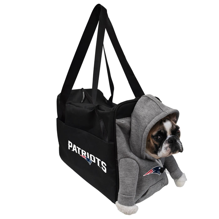 New England Patriots Furry Fan Pet Carrier