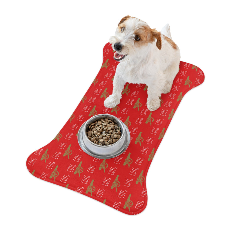 Arsenal FC 24/25 Kit Inspired Pet Feeding Mats