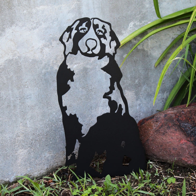 Swiss Mountain Dog Corten Steel Outdoor Silhouette