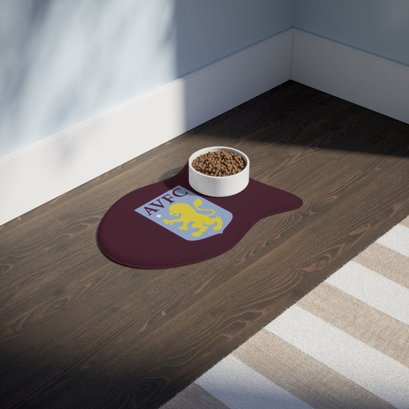 Aston Villa FC 25/26 Home Kit-Inspired Pet Feeding Mat - Different Styles