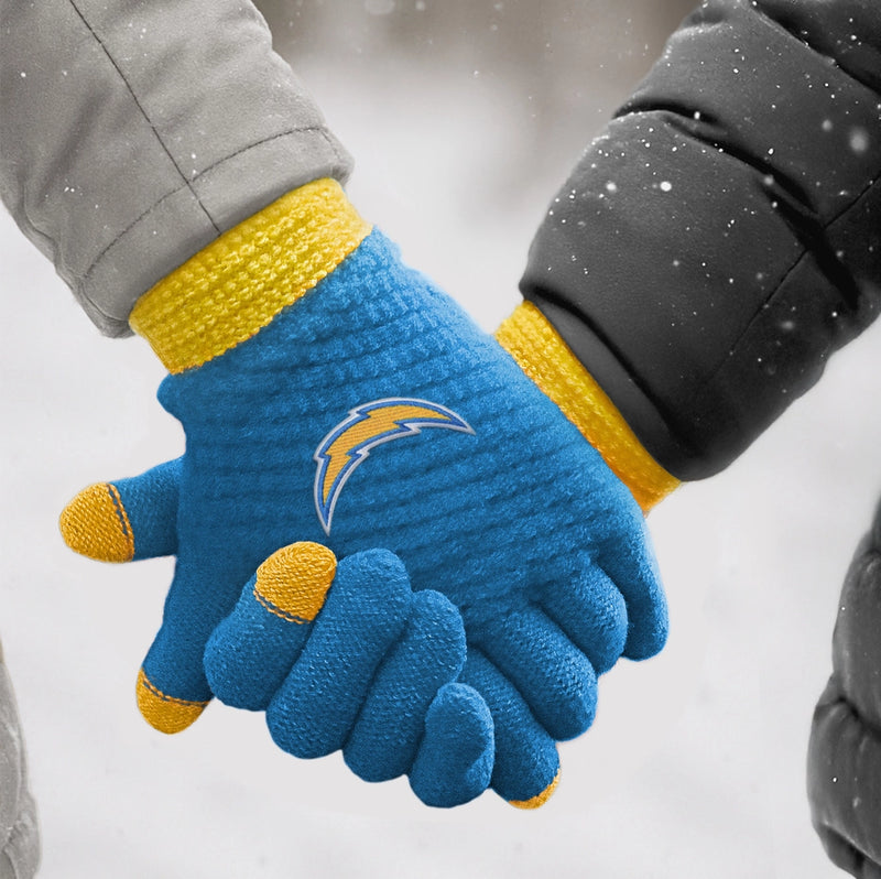 Los Angeles Chargers Waffle Knit Gloves