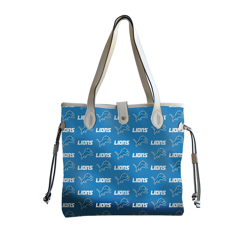 Detroit Lions Patterned Tote Handbag