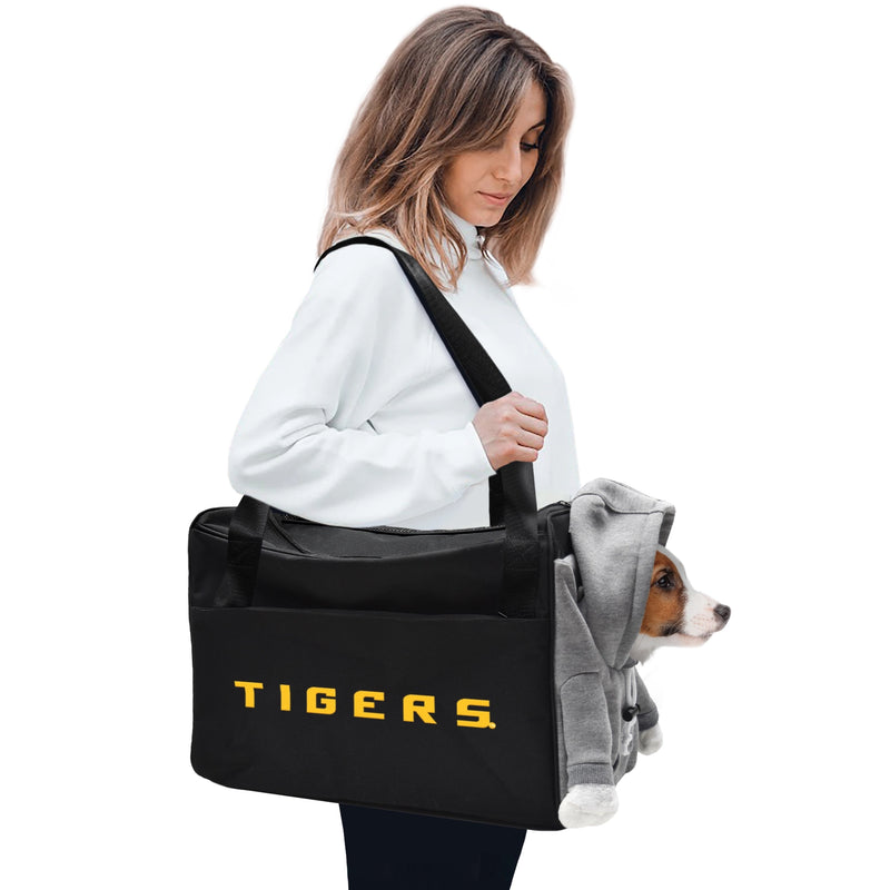 LSU Tigers Furry Fan Pet Carrier