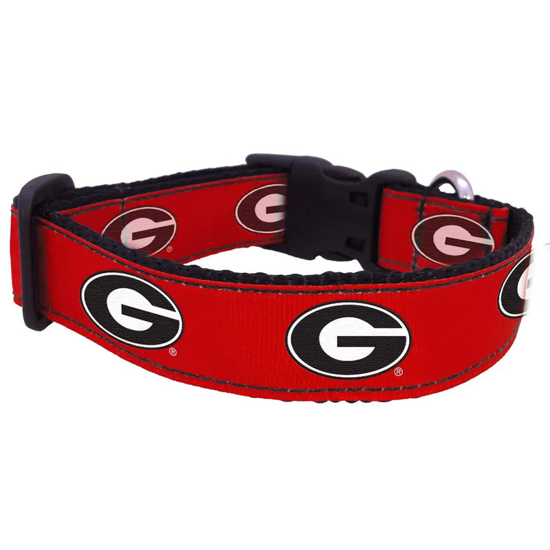 GA Bulldogs Nylon Dog Collar or Leash