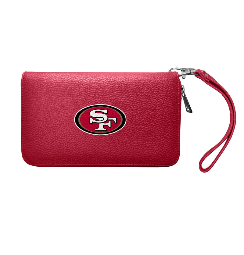 San Francisco 49ers Zip Organizer Wallet Pebble