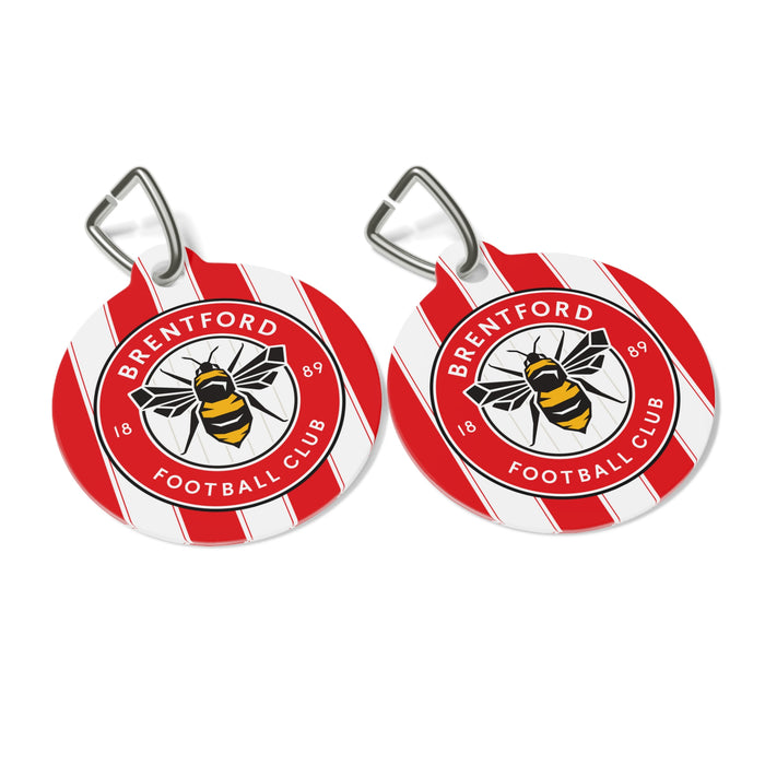 Brentford FC 25/26 Home Kit-Inspired Collar Charm – Red Rovers