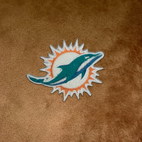 Miami Dolphins Fur Trim Poncho