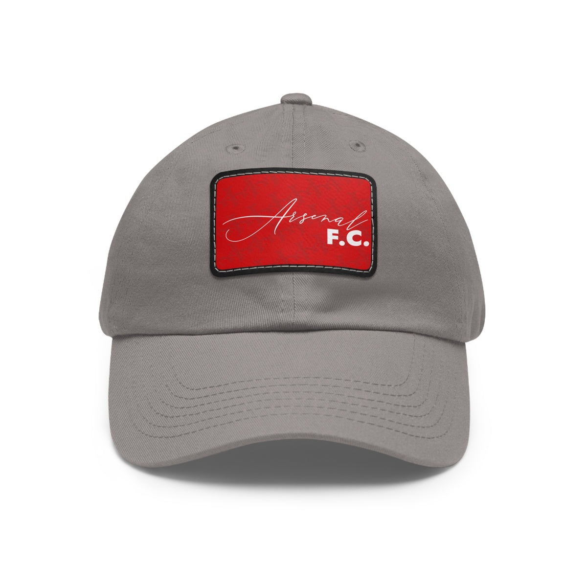 Arsenal FC 25/26 Home Kit-Inspired Leather Patch Baseball Hat