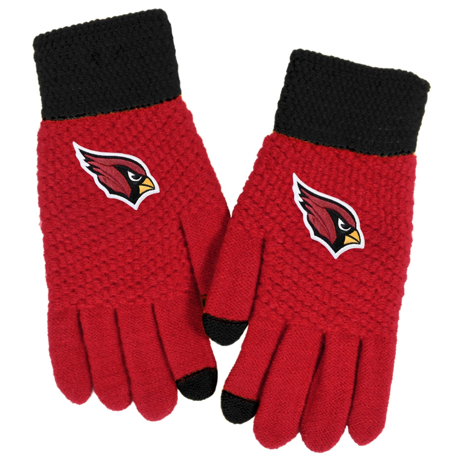 AZ Cardinals Waffle Knit Gloves