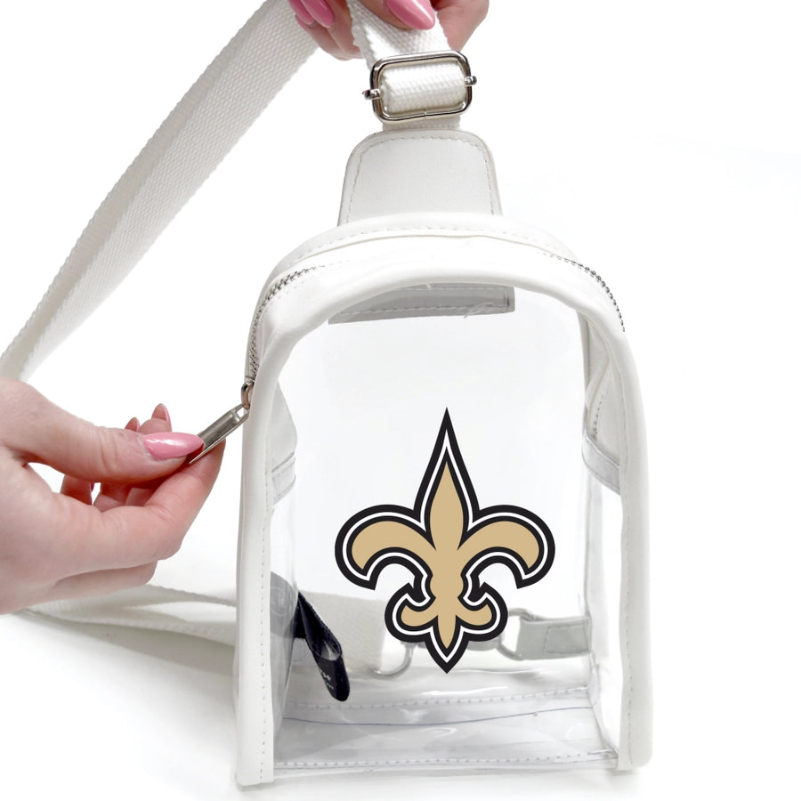 New Orleans Saints Clear Mini Sling