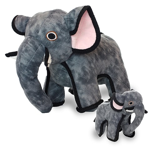 Tuffy Zoo Series - Emery Elephant Tough Toy