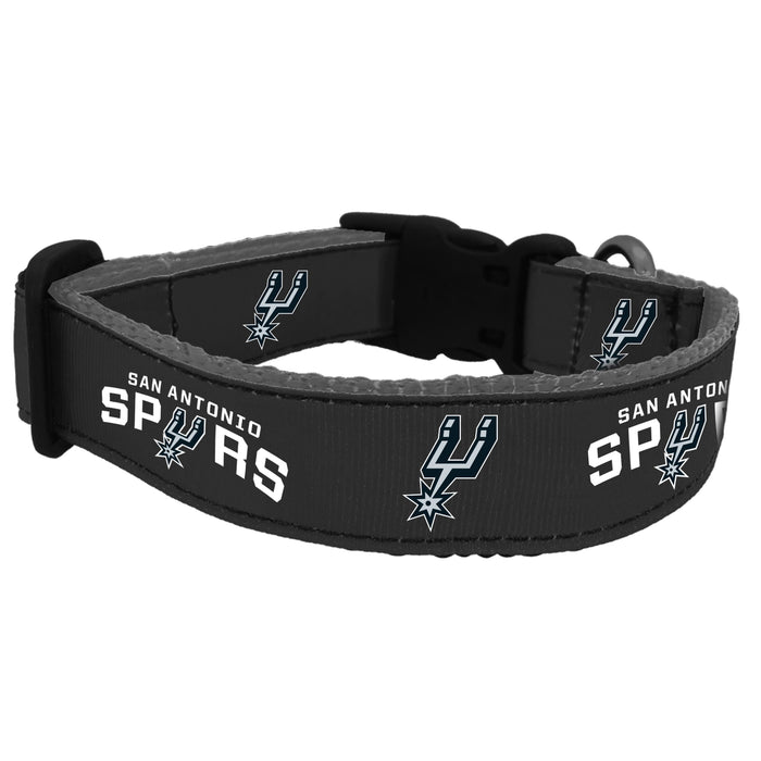 San Antonio Spurs Nylon Dog Collar and Leash
