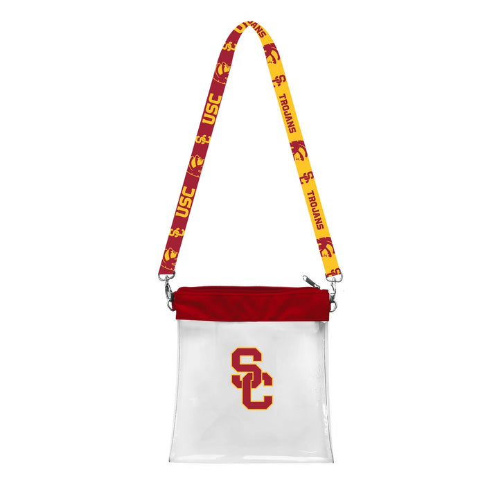 USC Trojans Clear Satchelette