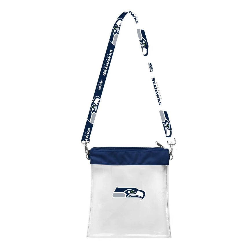 Seattle Seahawks Clear Pattern Strap Bag