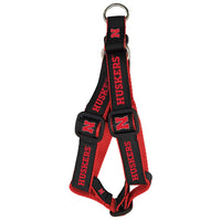 NE Cornhuskers Nylon Dog Step-In Harness