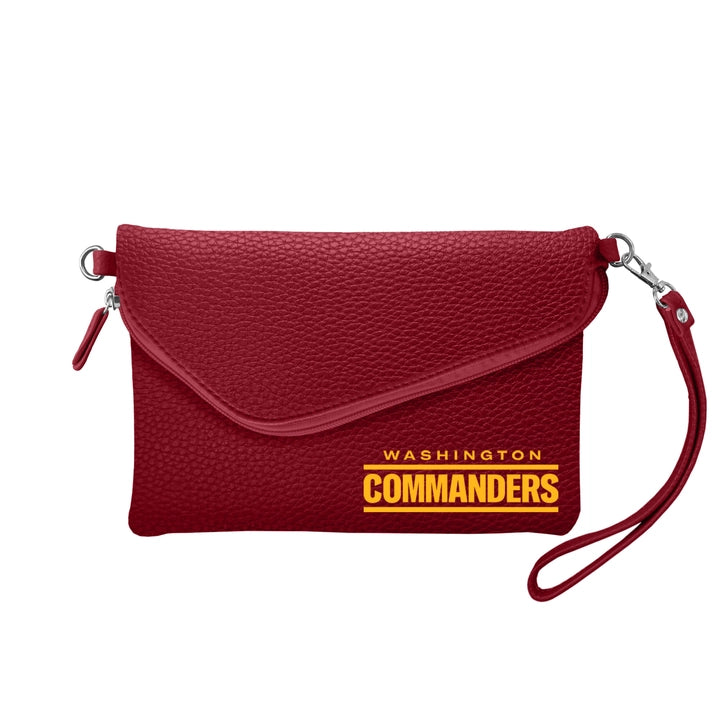 Washington Commanders Fold-Over Crossbody Pebble Purse