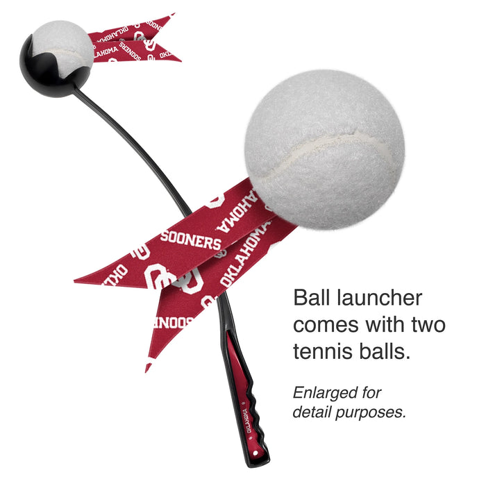 OK Sooners Pet Ball Launcher Toy