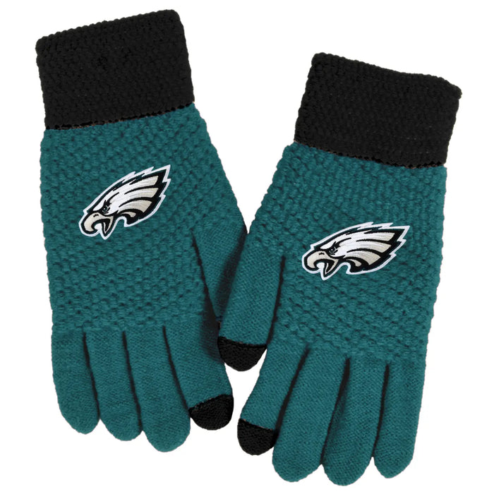 Philadelphia Eagles Waffle Knit Gloves