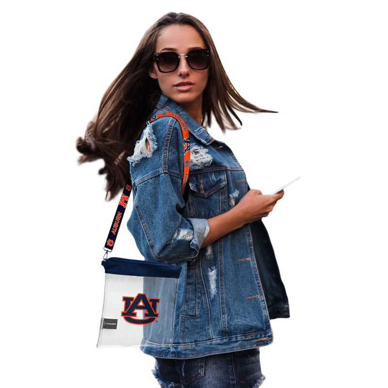 Auburn Tigers Clear Satchelette