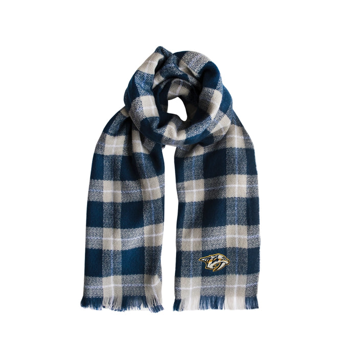 Nashville Predators Plaid Blanket Scarf