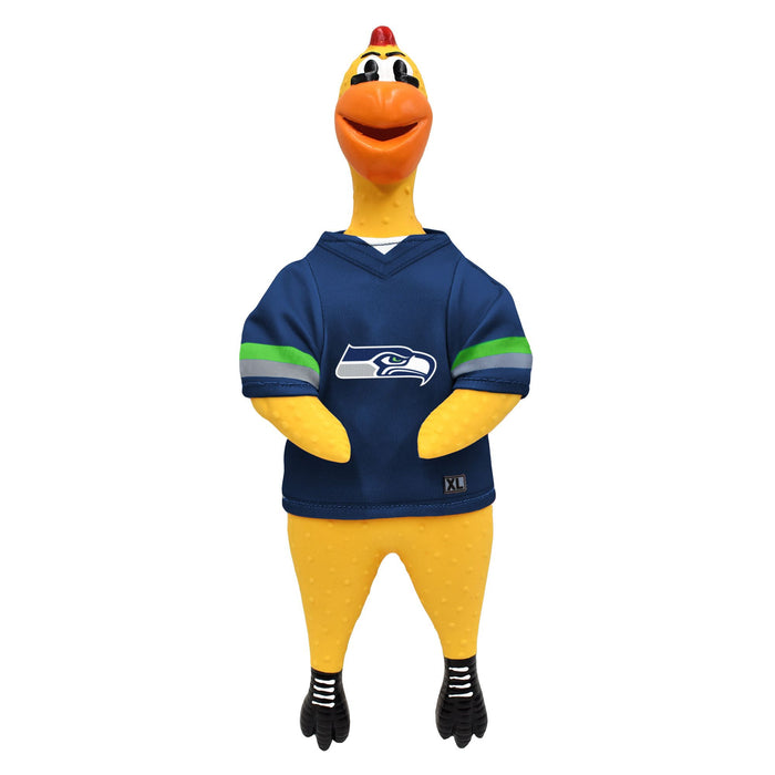 Seattle Seahawks Rubber Chicken Pet Toy