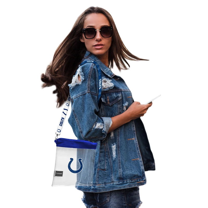 Indianapolis Colts Clear Pattern Strap Bag