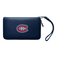 Montreal Canadiens Zip Organizer Wallet Pebble - Navy