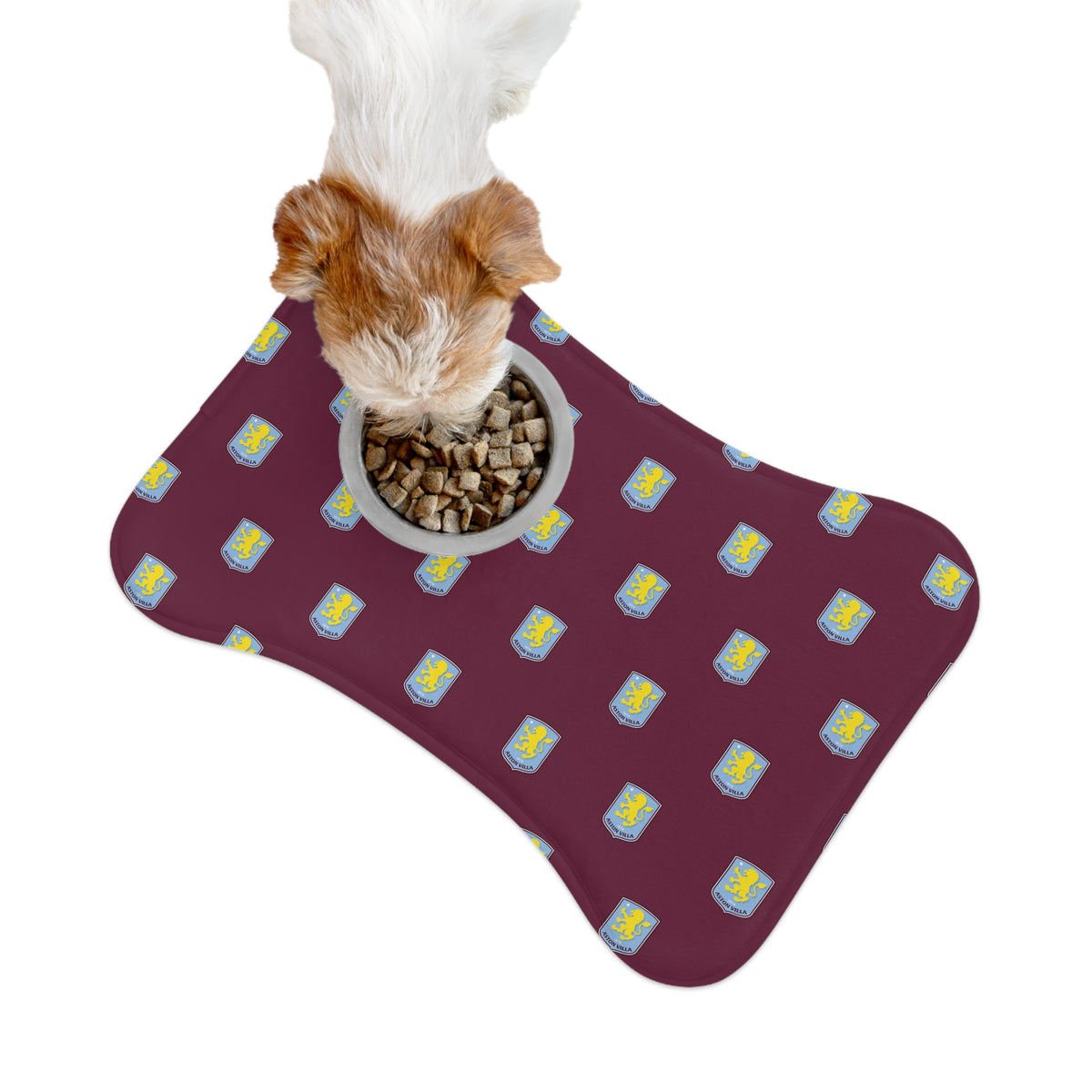 Aston Villa FC 24/25 Kit Inspired Pet Feeding Mats