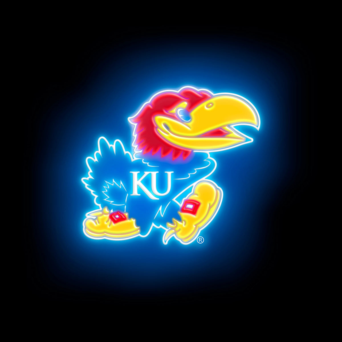 KS Jayhawks Neon Tee Shirt