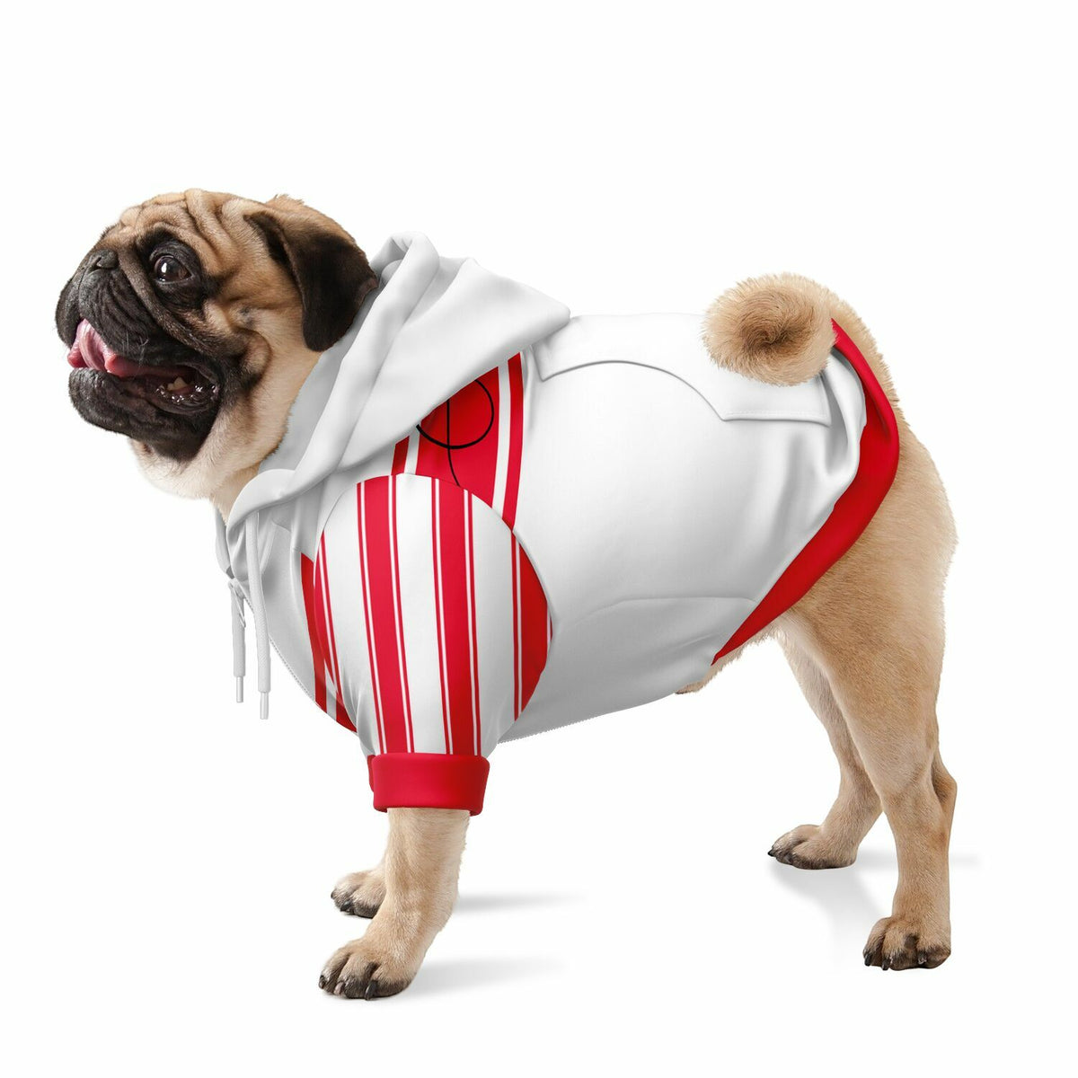 Southampton FC 25/26 Home Kit-Inspired Zip Hoodie