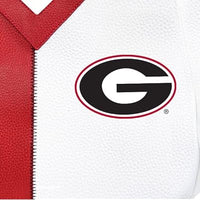 GA Bulldogs Pebble Split Hobo Handbag