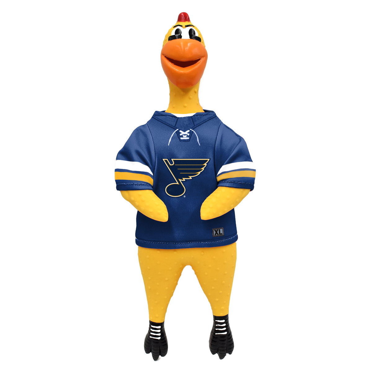 St Louis Blues Rubber Chicken Pet Toy