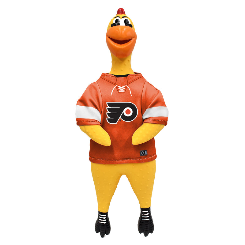 Philadelphia Flyers Rubber Chicken Pet Toy