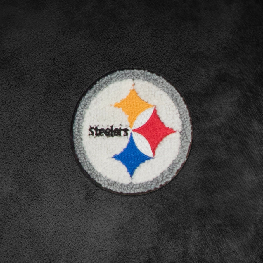 Pittsburgh Steelers Fur Trim Poncho