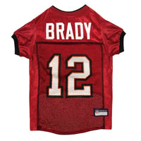 Tampa Bay Buccaneers Tom Brady #12 Pet Jersey - X-SMALL