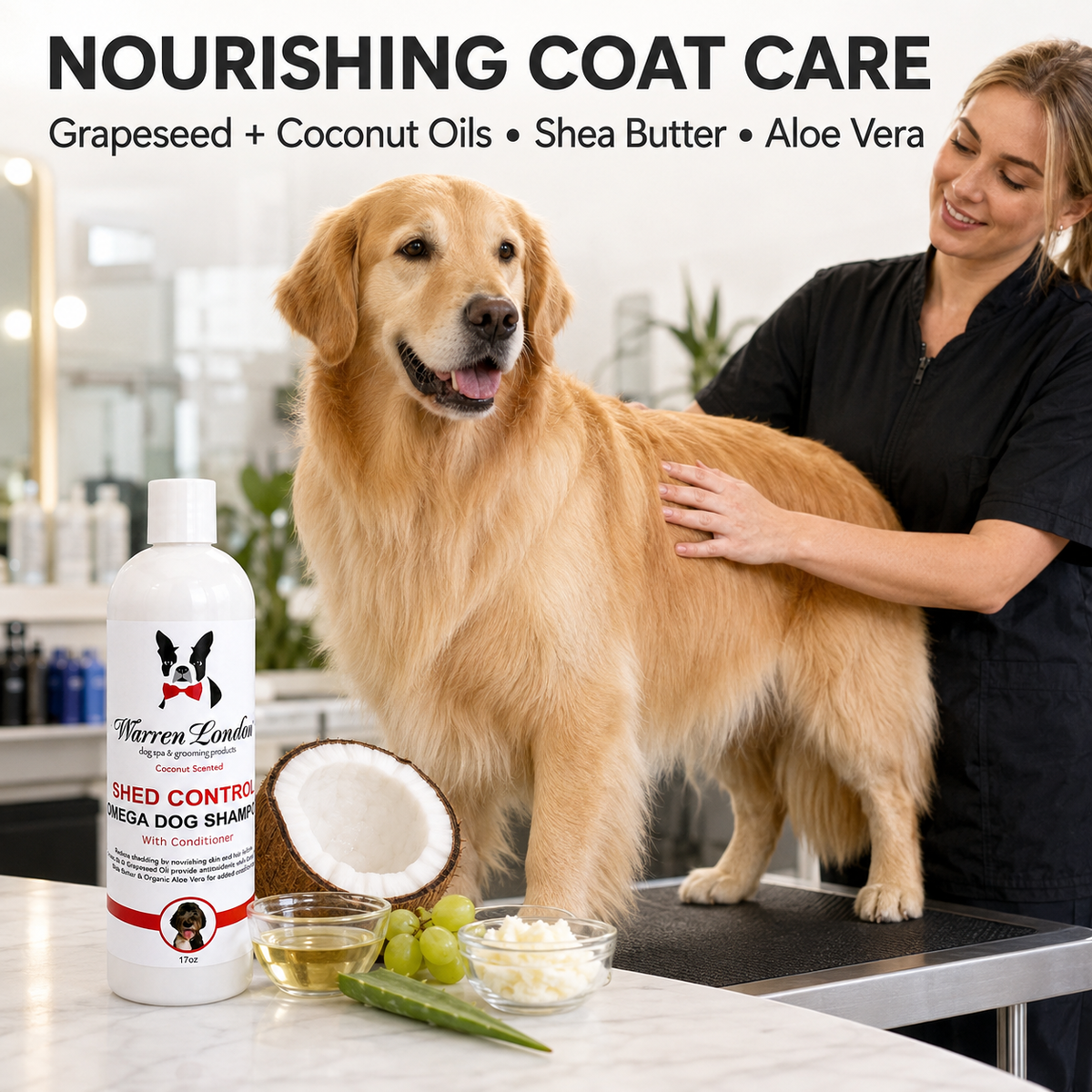 Shed Control Dog Shampoo + Conditioner | Coconut Scent